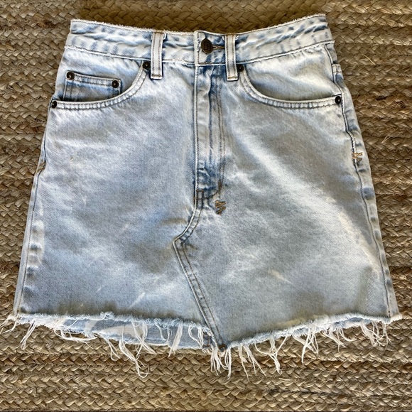 Ksubi Hi Line Mini Mile Jean Skirt Size 24 - Picture 3 of 5